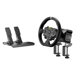 Volante e pedaliera simulatore guida R3 Bundle Black RS074 - immagine 1