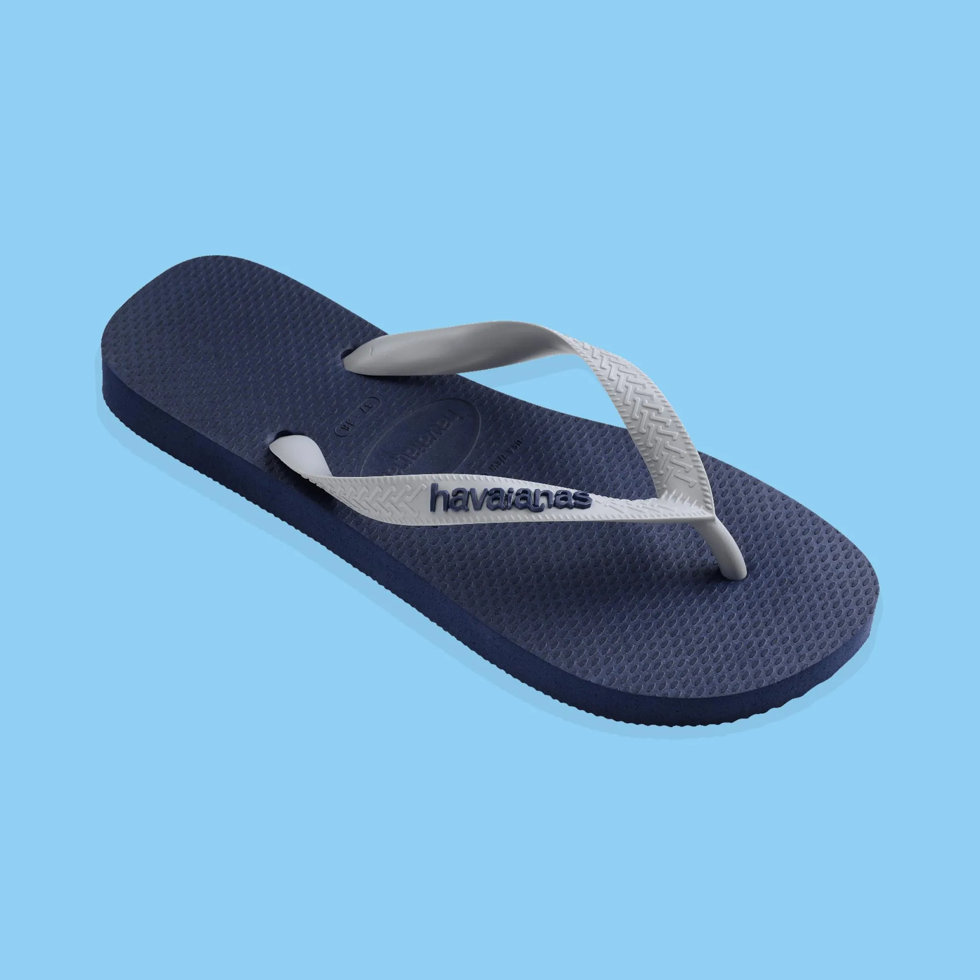 Havaianas Top Logo Pop Up Adulti Unisex Infradito Blu navy/Grigio ghiaccio 45/46 EU - immagine 5