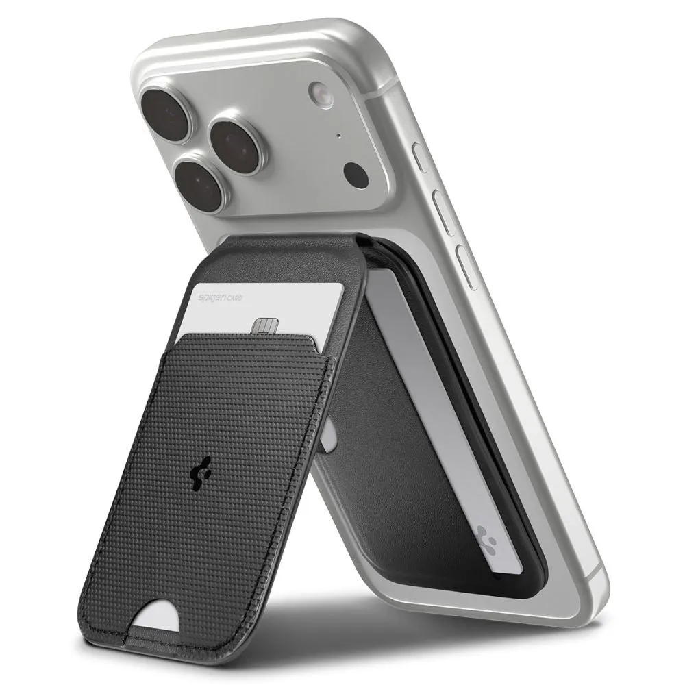 Portafoglio MagSafe, Spigen, Slim Fold Tripod S314-2, Nero AFA10406 - immagine 1