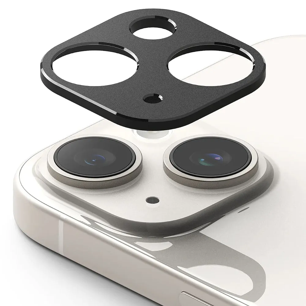 Cornice di protezione Camera Posteriore Ringke Styling per Apple iPhone 15 Plus / 15, Alluminio, Nera - immagine 1