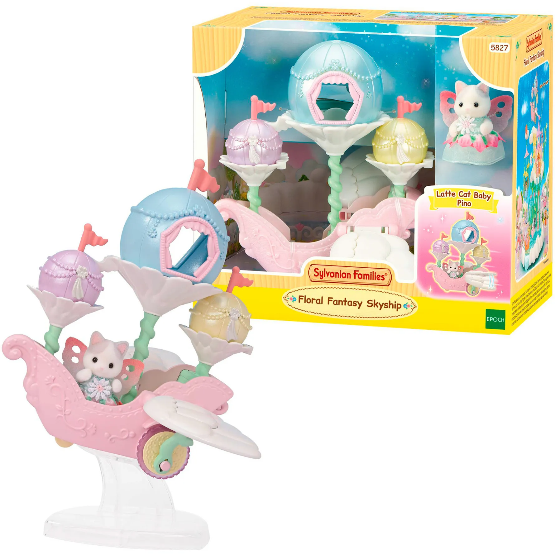 Sylvanian Families - Nave mongolfiera magica con figura, Giochi di costruzione - immagine 1