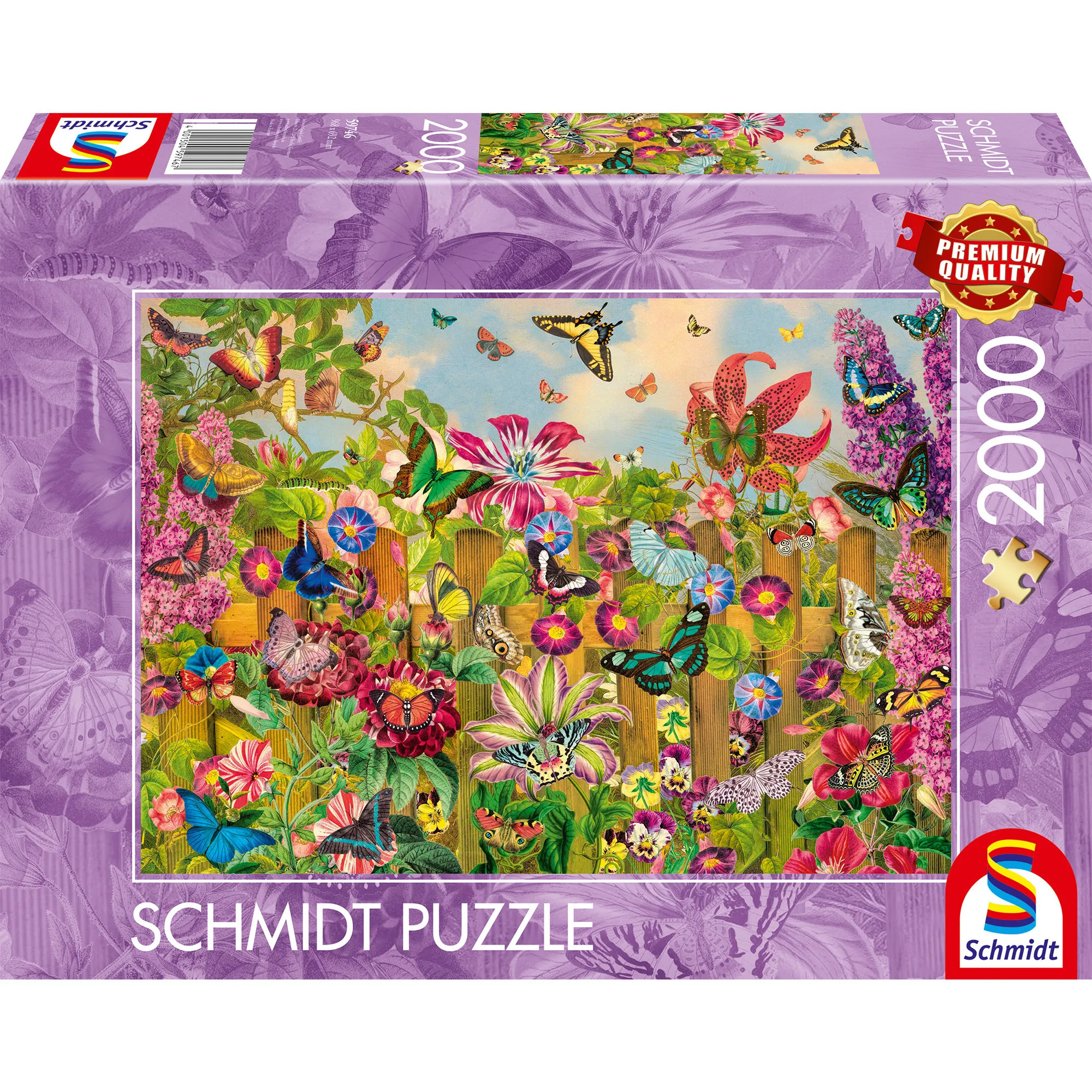 Splendido giardino delle farfalle, Puzzle - immagine 1
