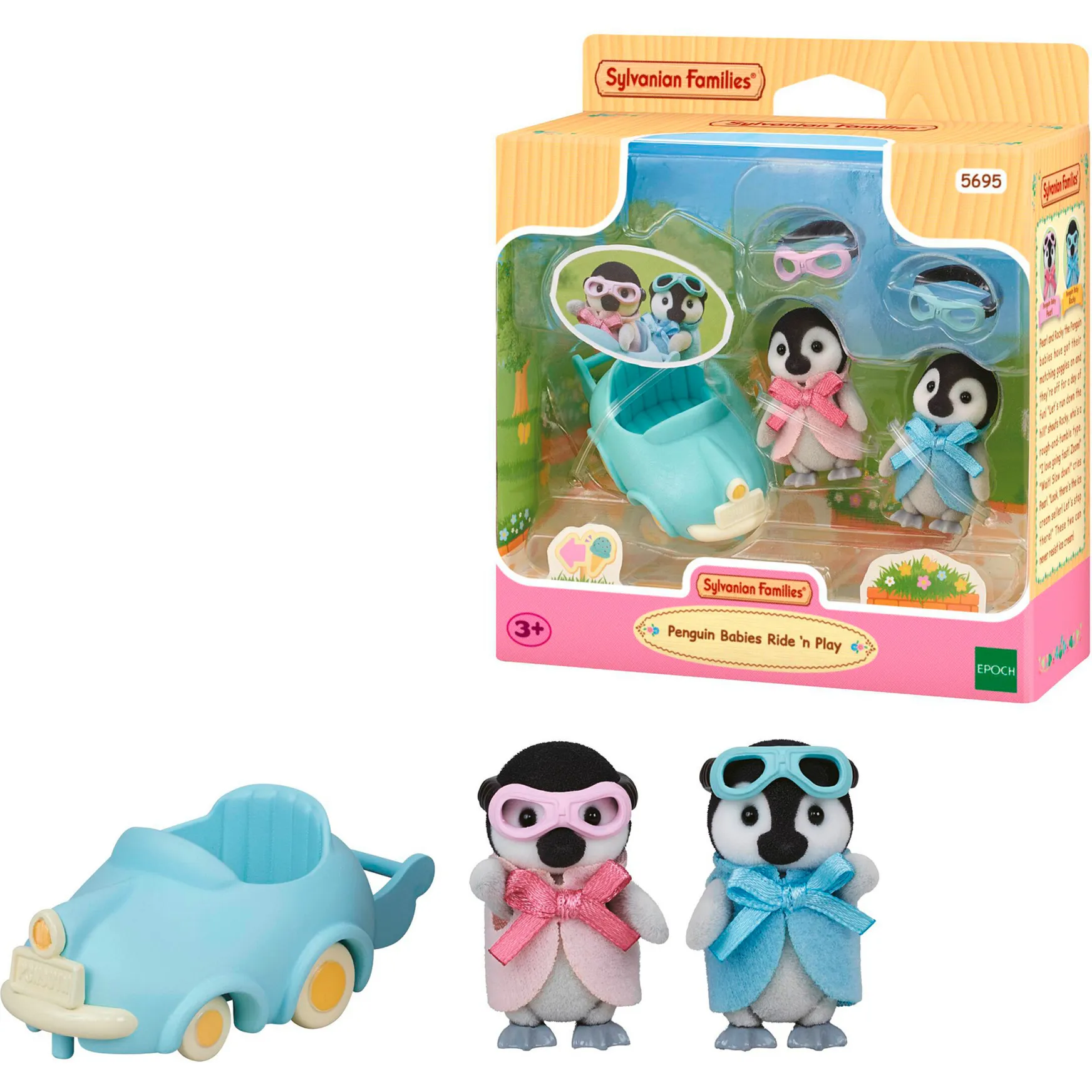 Sylvanian Families - Set gioco e passeggio pinguino, Giochi di costruzione - immagine 1