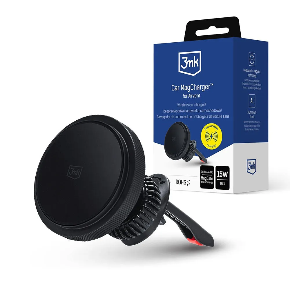 Caricabatterie Auto Wireless 3MK, 15W, 1.67A, Nero - immagine 1