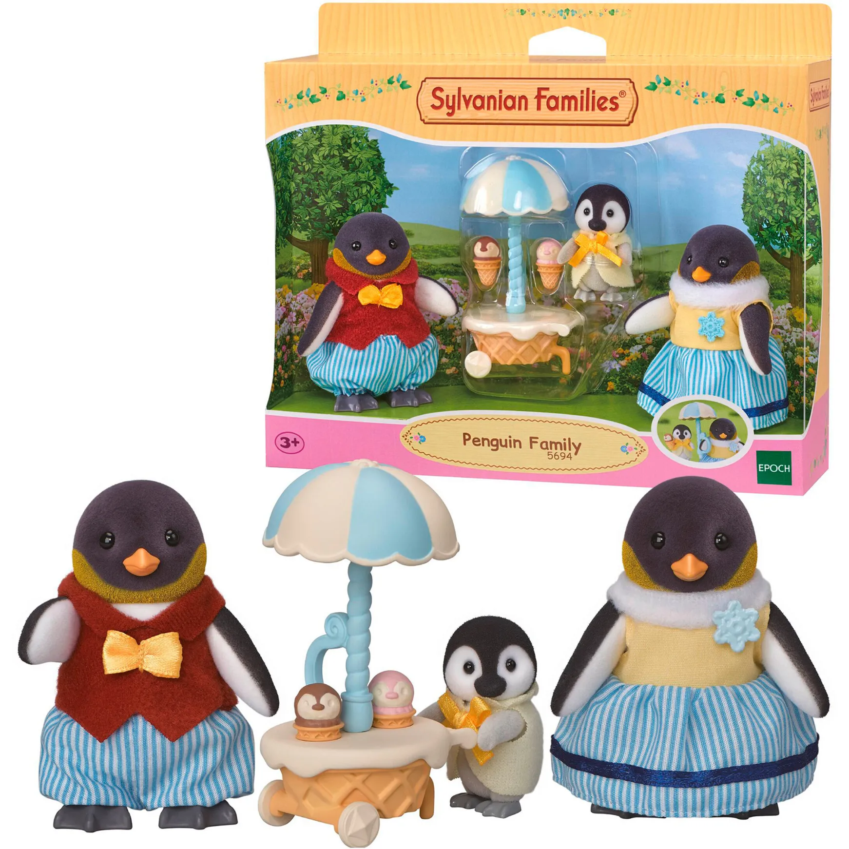 Sylvanian Families - Famiglia Pinguino, Giochi di costruzione - immagine 1