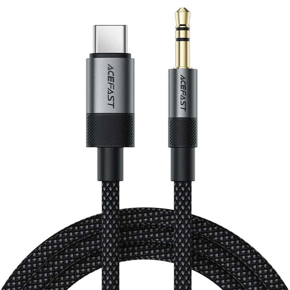 Cavo Audio USB-C - 3.5mm Acefast J11, 1m, Nero - immagine 1
