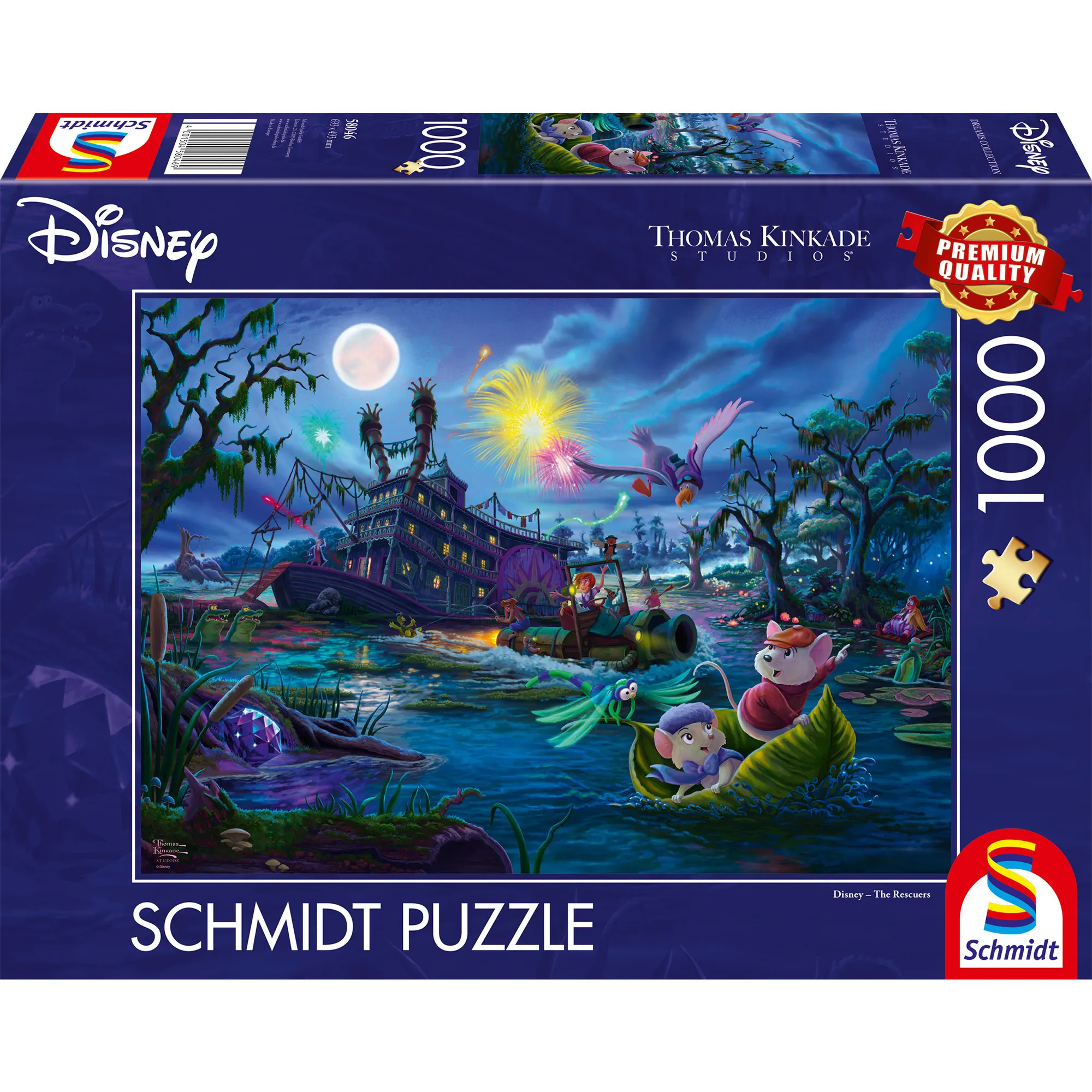 Thomas Kinkade Studios: Disney - Gli Eroi del Natale, Puzzle - immagine 1