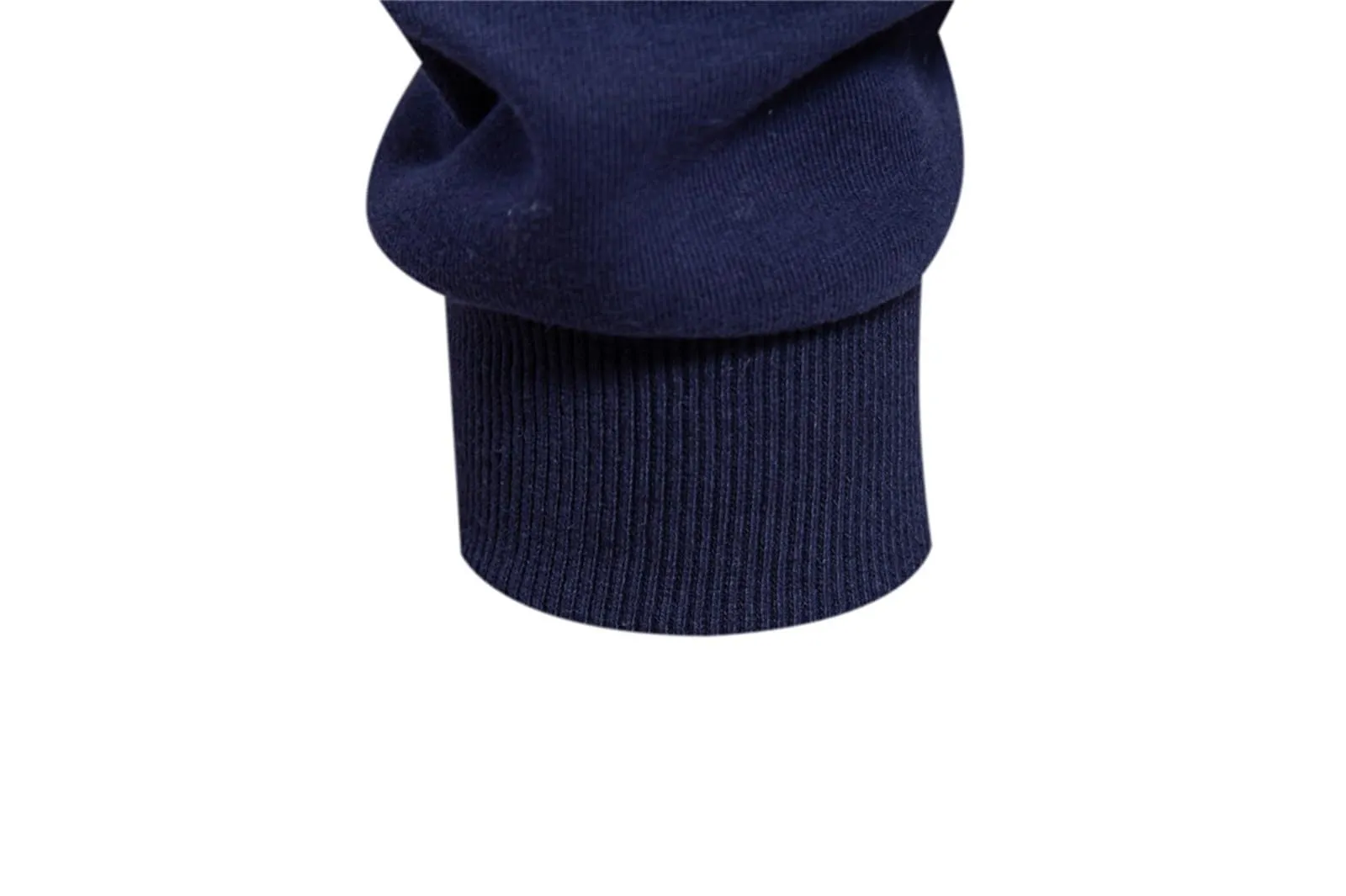Mymyguoe Polo da uomo a maniche lunghe, traspirante, casual, con colletto, colore a contrasto, maglione, golf, lavoro, cowboy, Blu mare, XL - immagine 6