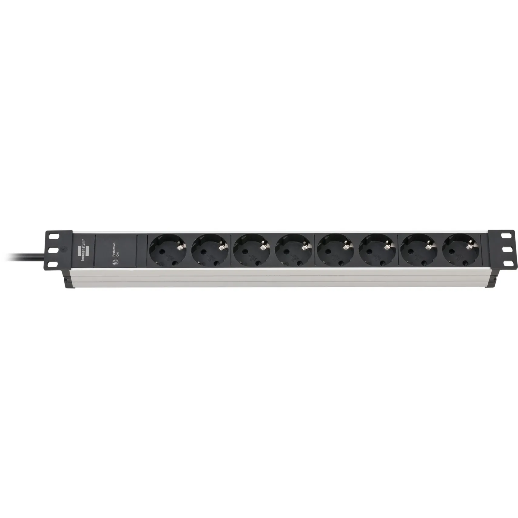 1390007308 prolunghe e multiple 2 m 8 presa(e) AC Interno Nero, Argento, Ciabatta - immagine 1