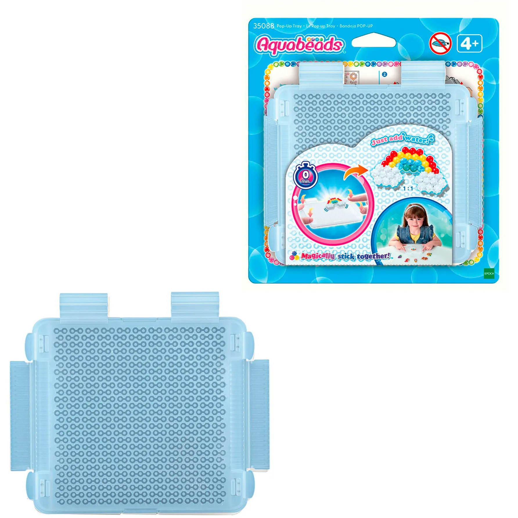 Aquabeads - Piastra creativa pop-up per perline, Bricolage - immagine 1