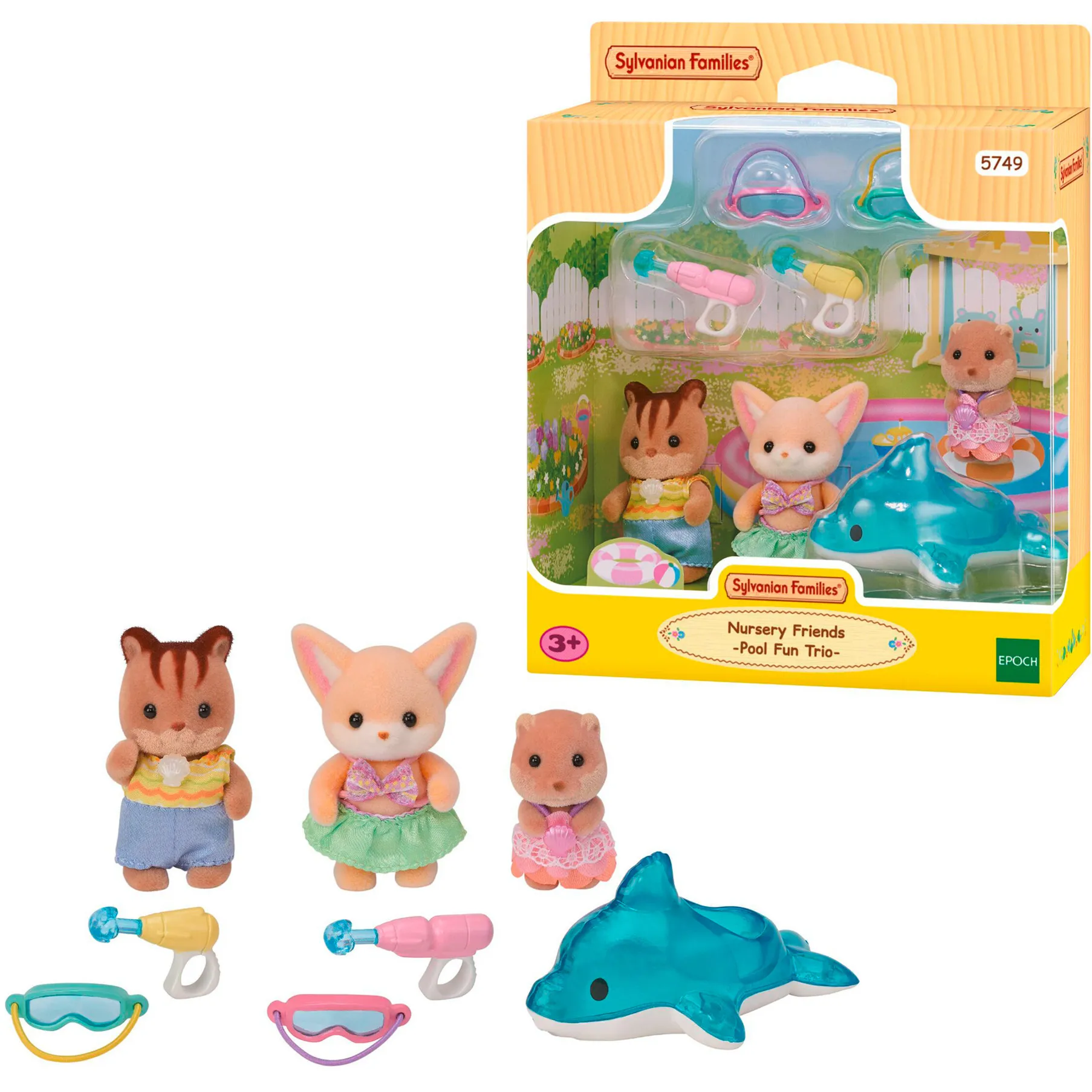 Sylvanian Families - Amici dell''asilo avventura "Divertimento in piscina", Giochi di costruzione - immagine 1