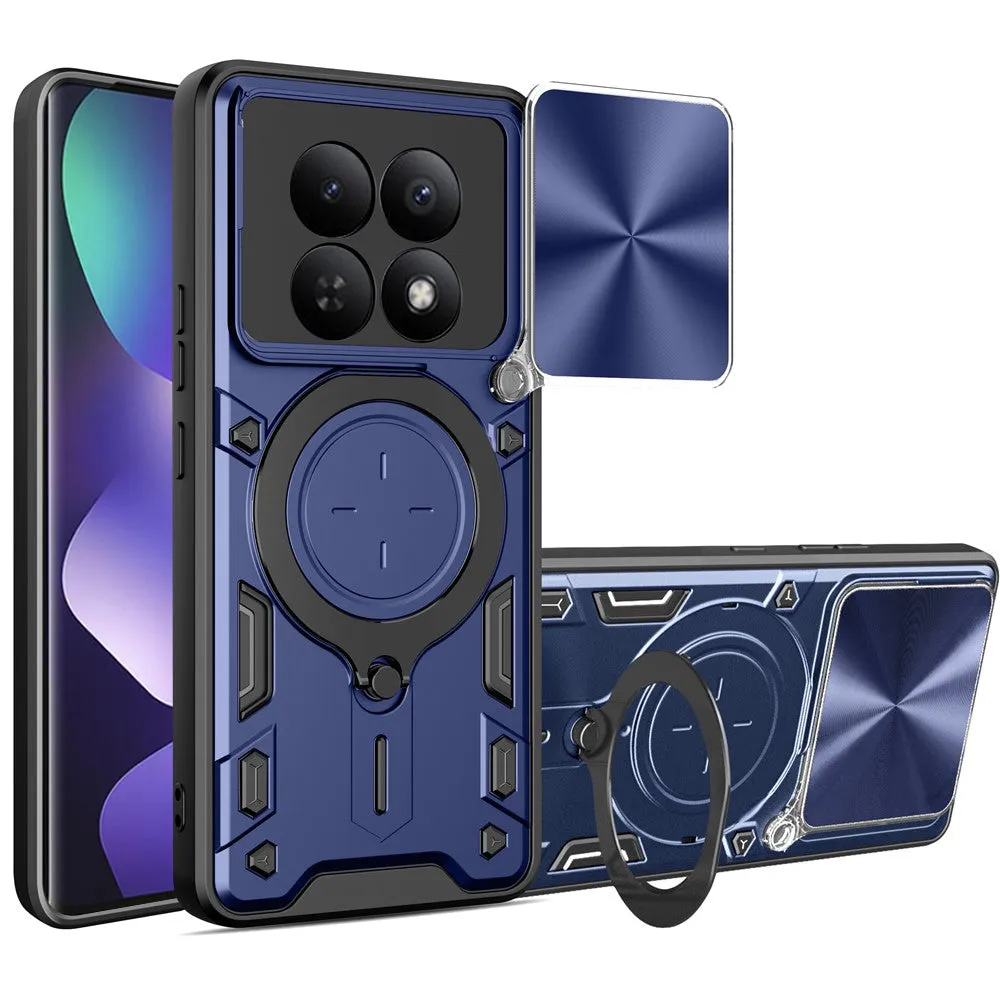 Custodia per Xiaomi Poco M8 / Redmi Note 15 5G / Note 15 4G, Techsuit, CamGuard Pro, Blu - immagine 1