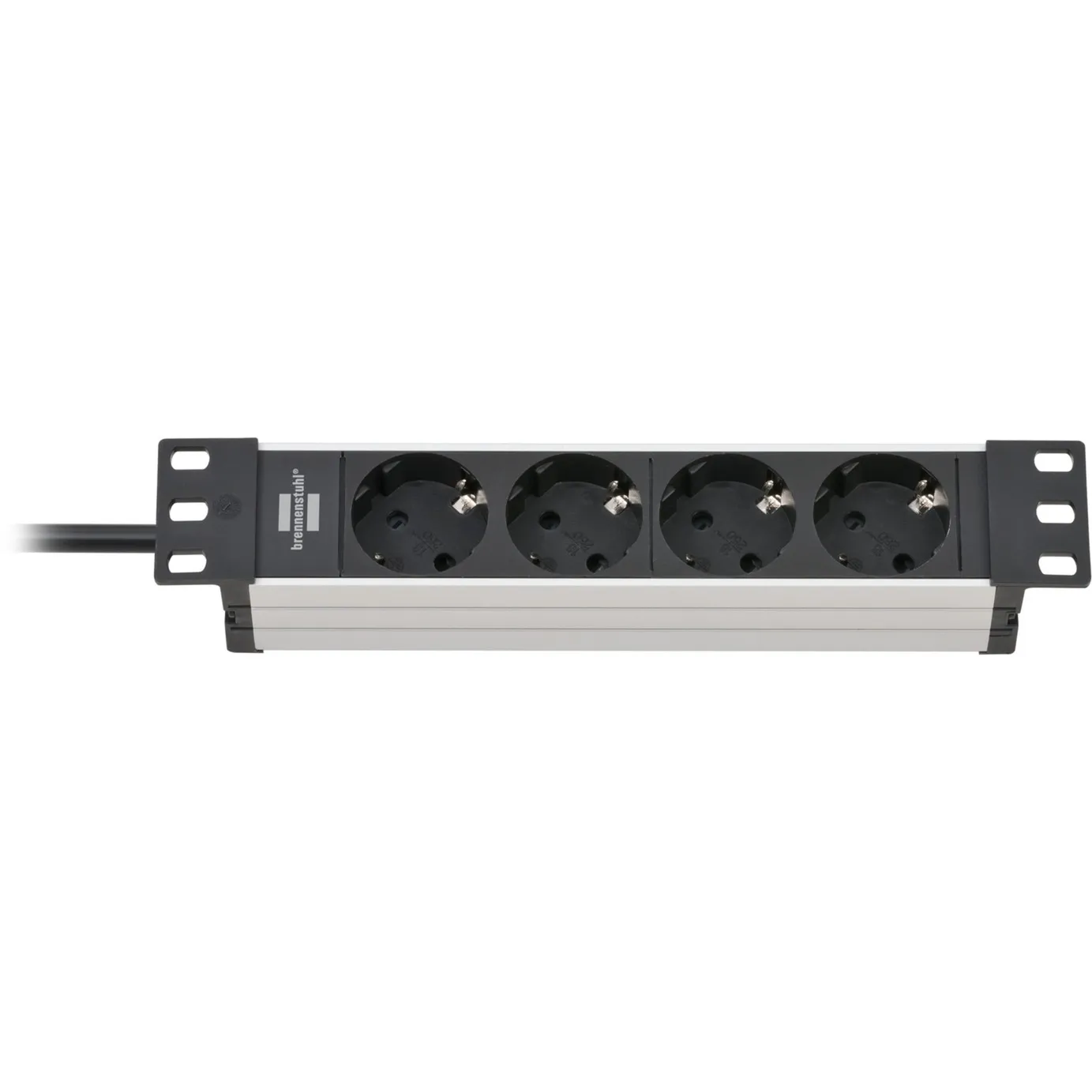 1390007004 prolunghe e multiple 2 m 4 presa(e) AC Interno Nero, Argento, Ciabatta - immagine 1