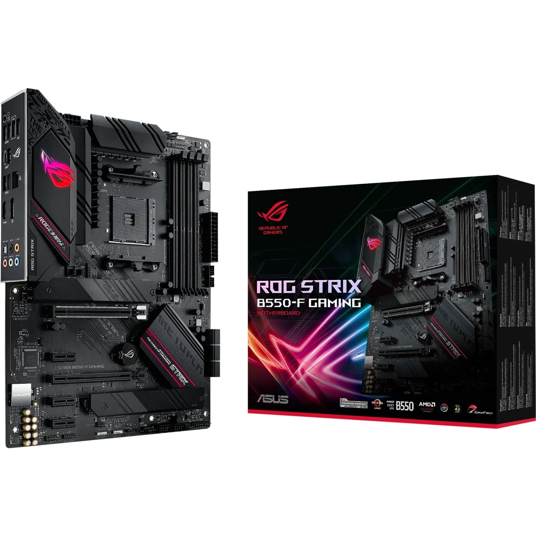 ROG STRIX B550-F GAMING AMD B550 Socket AM4 ATX, Scheda madre - immagine 1
