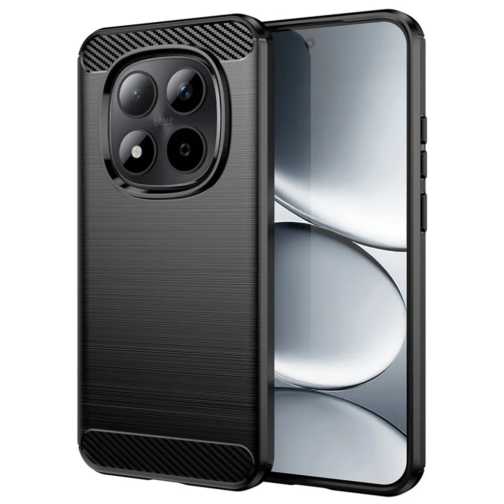 Custodia per Xiaomi Redmi Note 15 Pro 4G, Techsuit, Carbonio, Nera - immagine 1