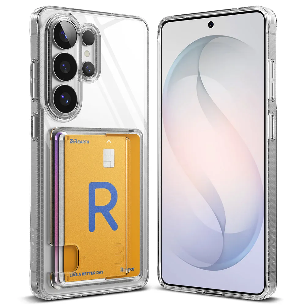 Custodia per Samsung Galaxy S26 Ultra S948, Ringke, Fusion Card, Trasparente - immagine 1