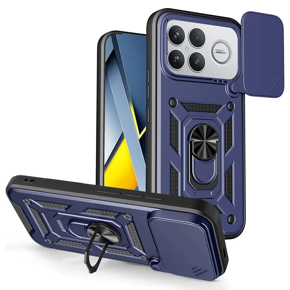 Custodia per Xiaomi Poco F8 Ultra, Techsuit, CamShield, Blu - immagine 1