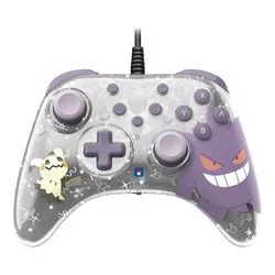 Gamepad SWITCH 2 Horipad Turbo Pokemon Gengar & Mimikyu Clear e Purple NSX 090E - immagine 1