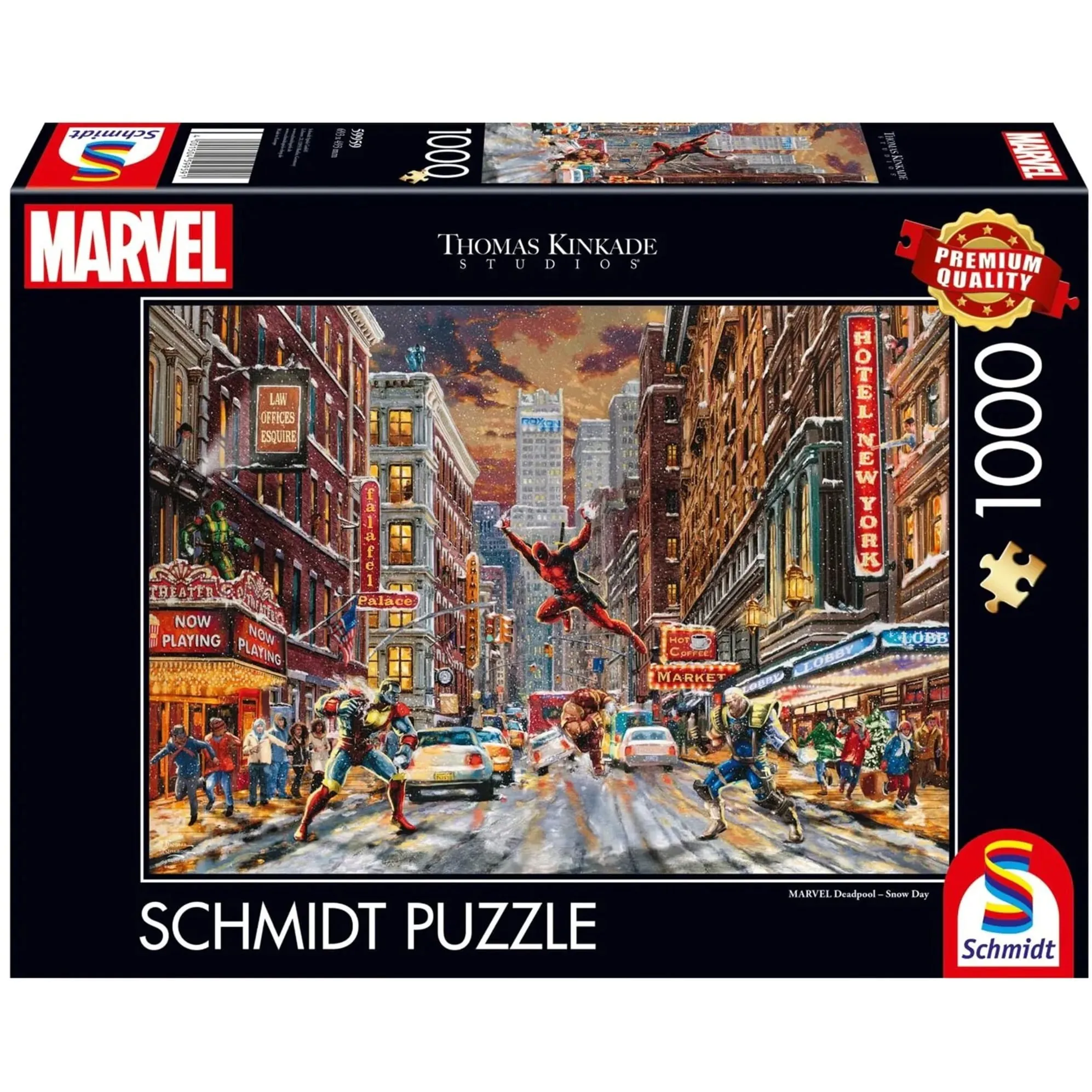 Thomas Kinkade Studios: Marvel - Deadpool, Giorno di Neve, Puzzle - immagine 1
