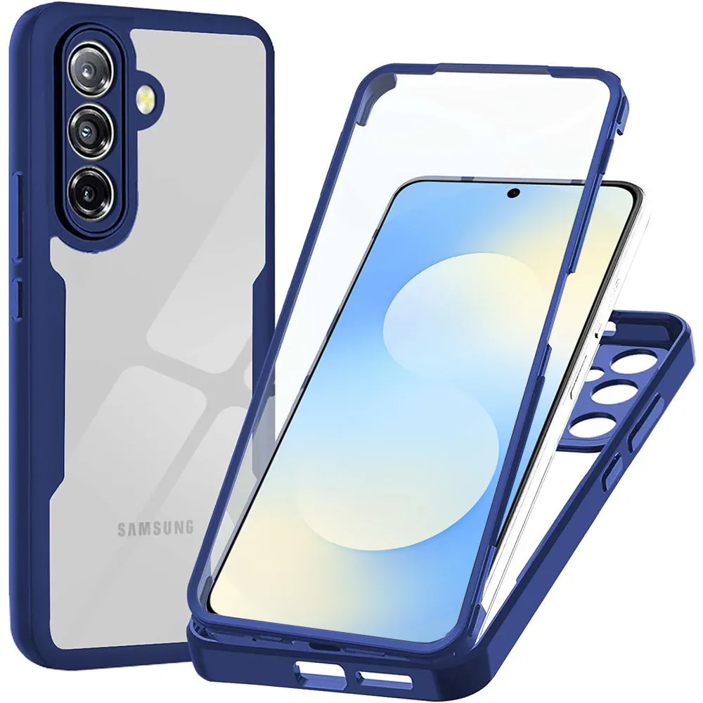 Custodia per Samsung Galaxy A57 5G, Techsuit, ColorVerse 360, Blu - immagine 1
