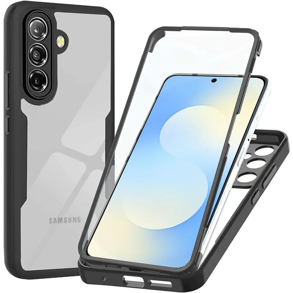 Custodia per Samsung Galaxy A57 5G, Techsuit, ColorVerse 360, Nera - immagine 1