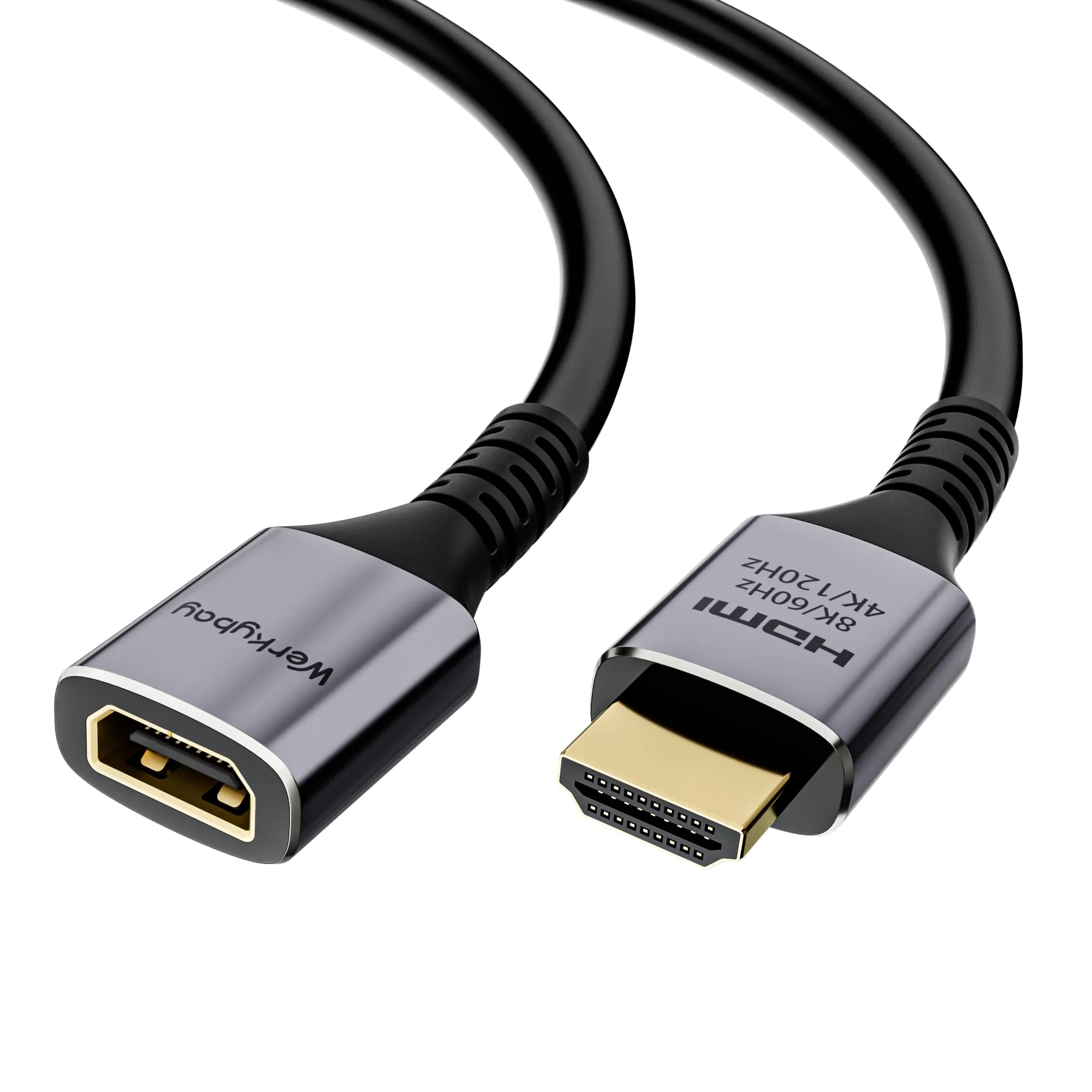 Werkybay 5m Cavo di Prolunga HDMI 2.1, Maschio a Femmina 8K@60Hz 4K@120Hz, 48Gbps Ultra Highspeed, UHD eARC HDCP2.3 HDR10+ 3D, 8K Cavo Adattatore HDMI compatibile con TV Stick, HDTV, PS5/4,Xbox ecc - immagine 9