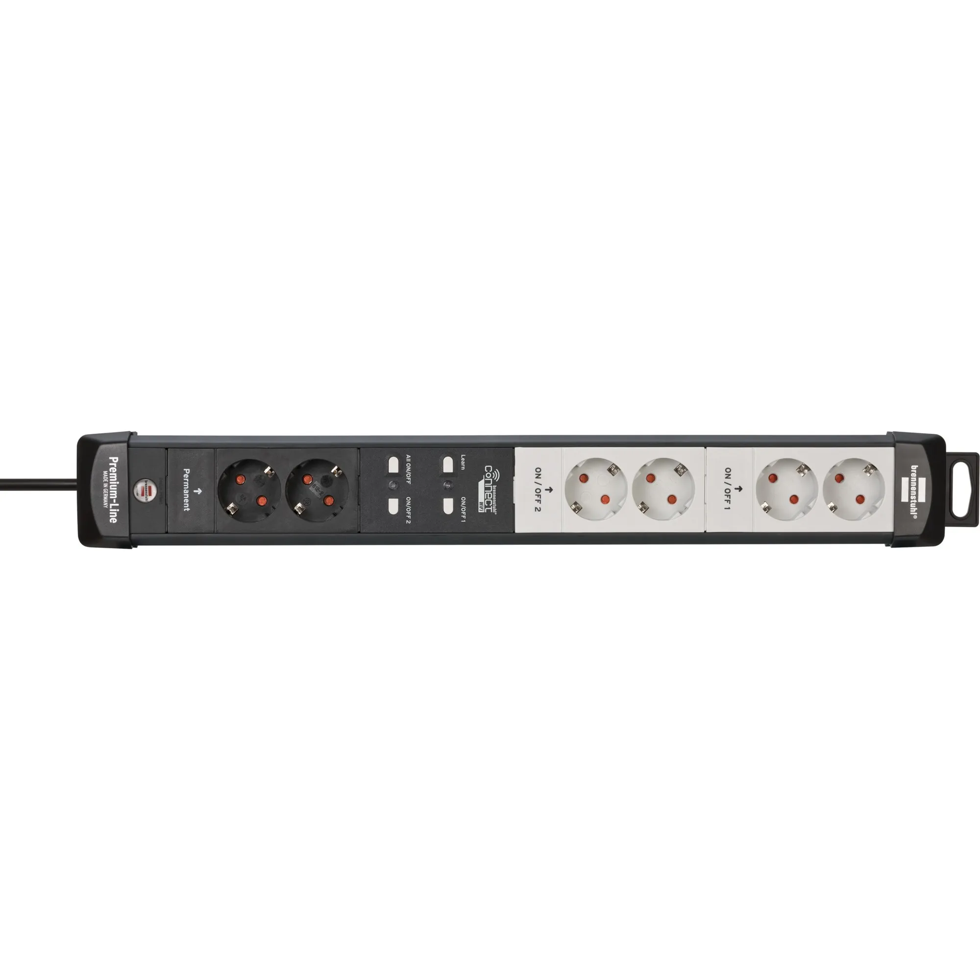 Connect Premium-Line prolunghe e multiple 3 m 6 presa(e) AC Interno Nero, Bianco, Ciabatta - immagine 1