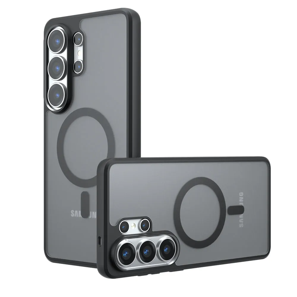 Custodia MagSafe per Samsung Galaxy S26 Ultra S948, Techsuit, PureFrost, Nera Satinata - immagine 1
