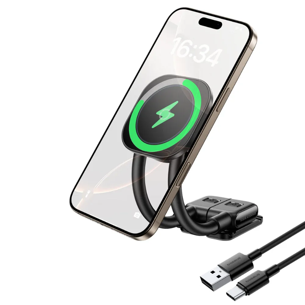 Caricatore Auto Wireless Baseus PrimeTrip C03s Pro, 15W, 1.67A, Nero C0013B01 - immagine 1
