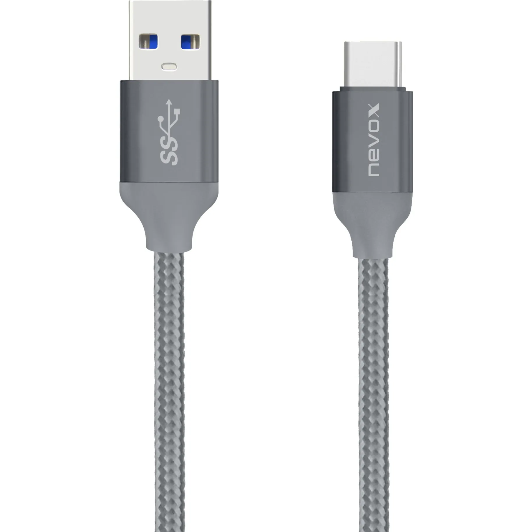 1480 cavo USB 2 m USB 3.2 Gen 2 (3.1 Gen 2) USB A USB C Grigio - immagine 1