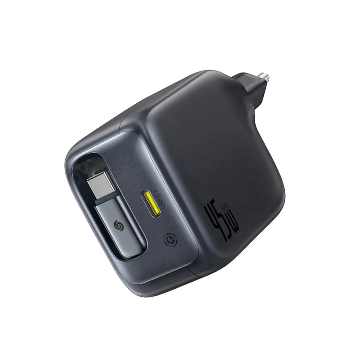 Caricatore da rete con cavo USB-C Baseus EnerCore CJ11, 45W, 3A, 1 x USB-C, Nero E0120G00 - immagine 1