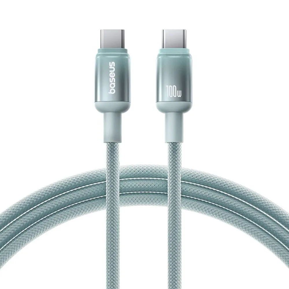 Cavo Dati e Ricarica USB-C - USB-C Baseus Discolor, 100W, 2m, Blu Verde E0420701 - immagine 1