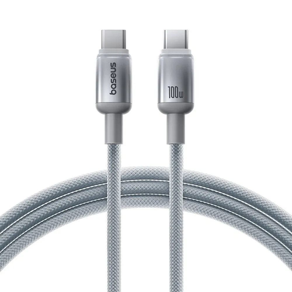 Cavo Dati e Ricarica USB-C - USB-C Baseus Discolor, 100W, 1m, Argento E0420702 - immagine 1