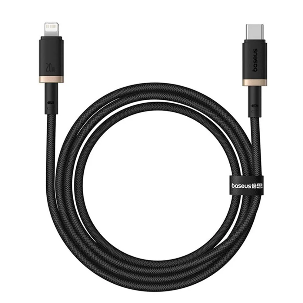 Cavo Dati e Ricarica USB-C - Lightning Baseus Dura Series, 20W, 1m, Oro Nero P10377800U01-00 - immagine 1