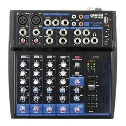 Mixer disc jockey PROFESSIONAL Black GEM 08USB - immagine 1