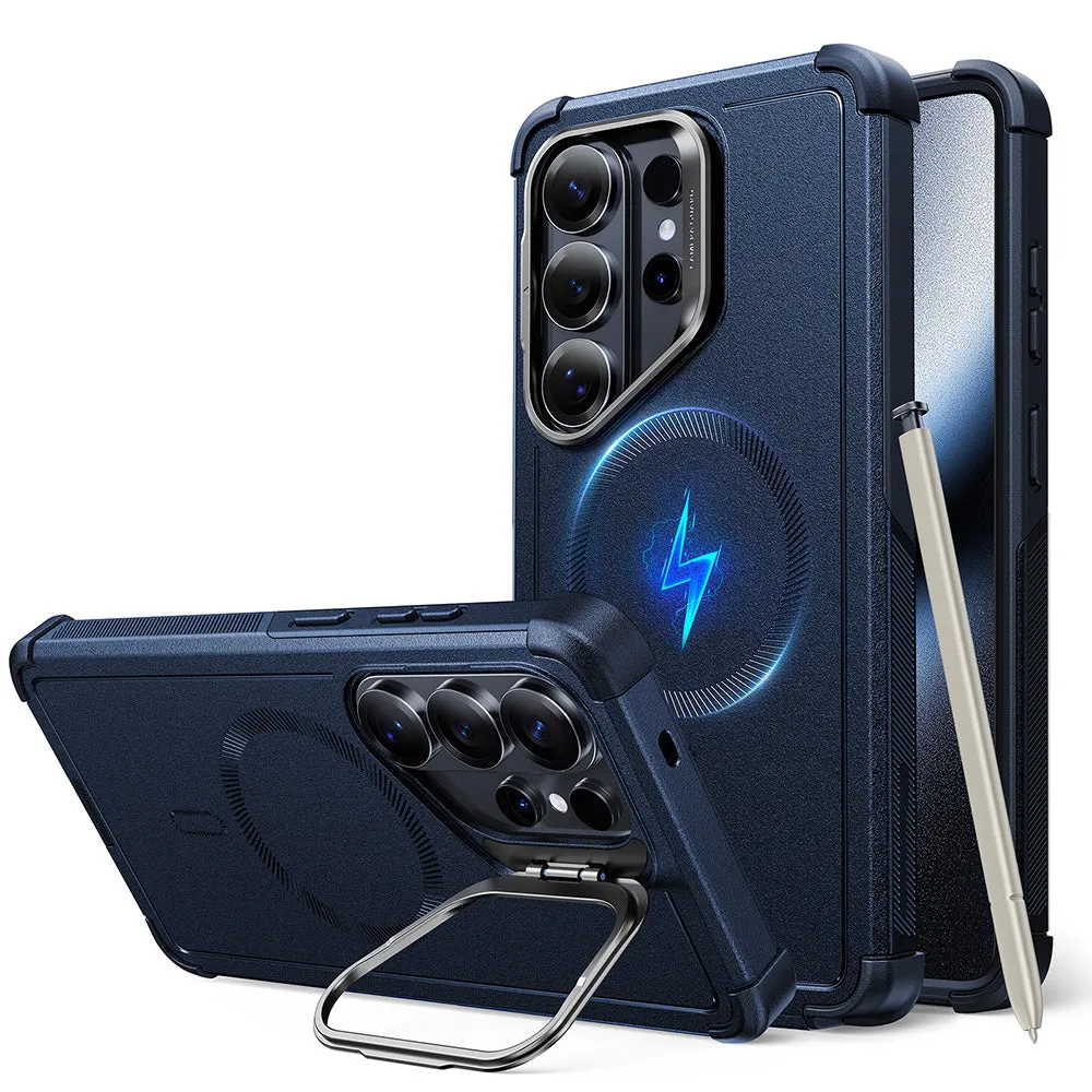 Custodia MagSafe per Samsung Galaxy S26 Ultra S948, ESR, Cyber Armor Kickstand, Blu - immagine 1