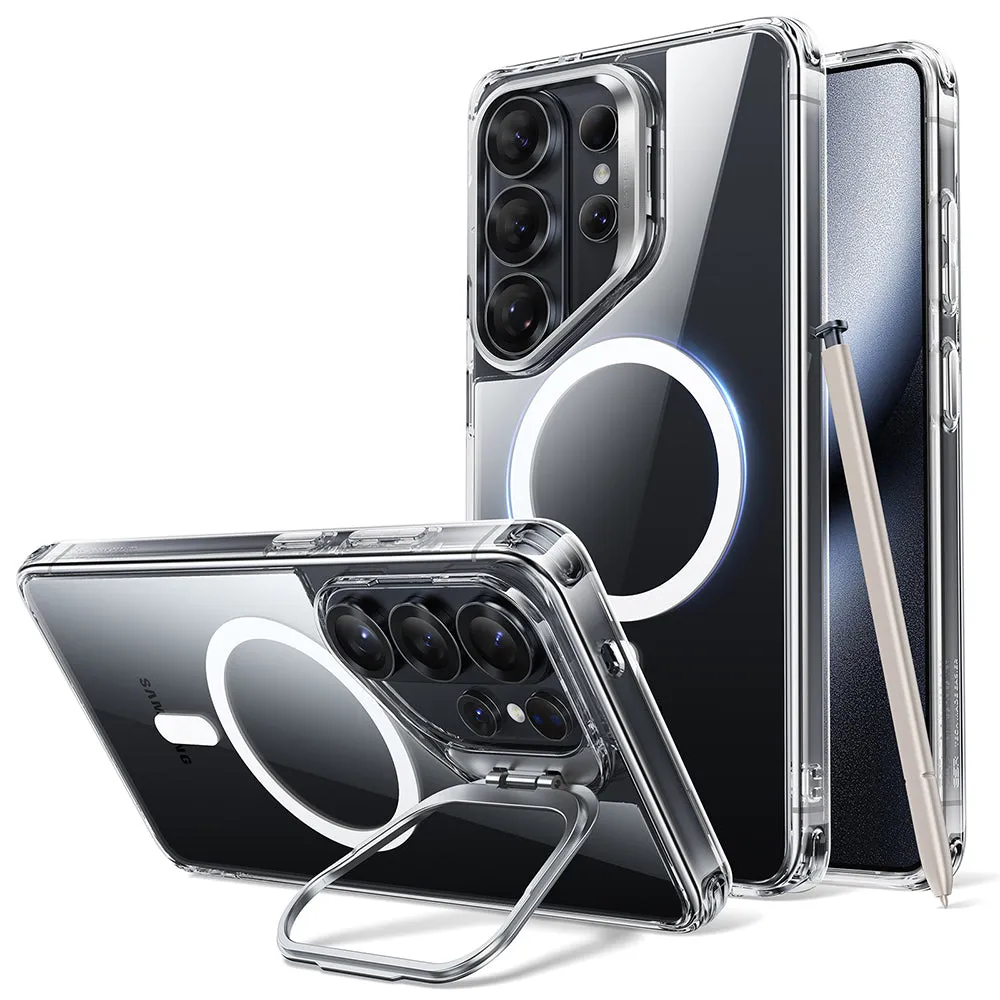 Custodia MagSafe per Samsung Galaxy S26 Ultra S948, ESR, Classic Hybrid Kickstand, Trasparente - immagine 1
