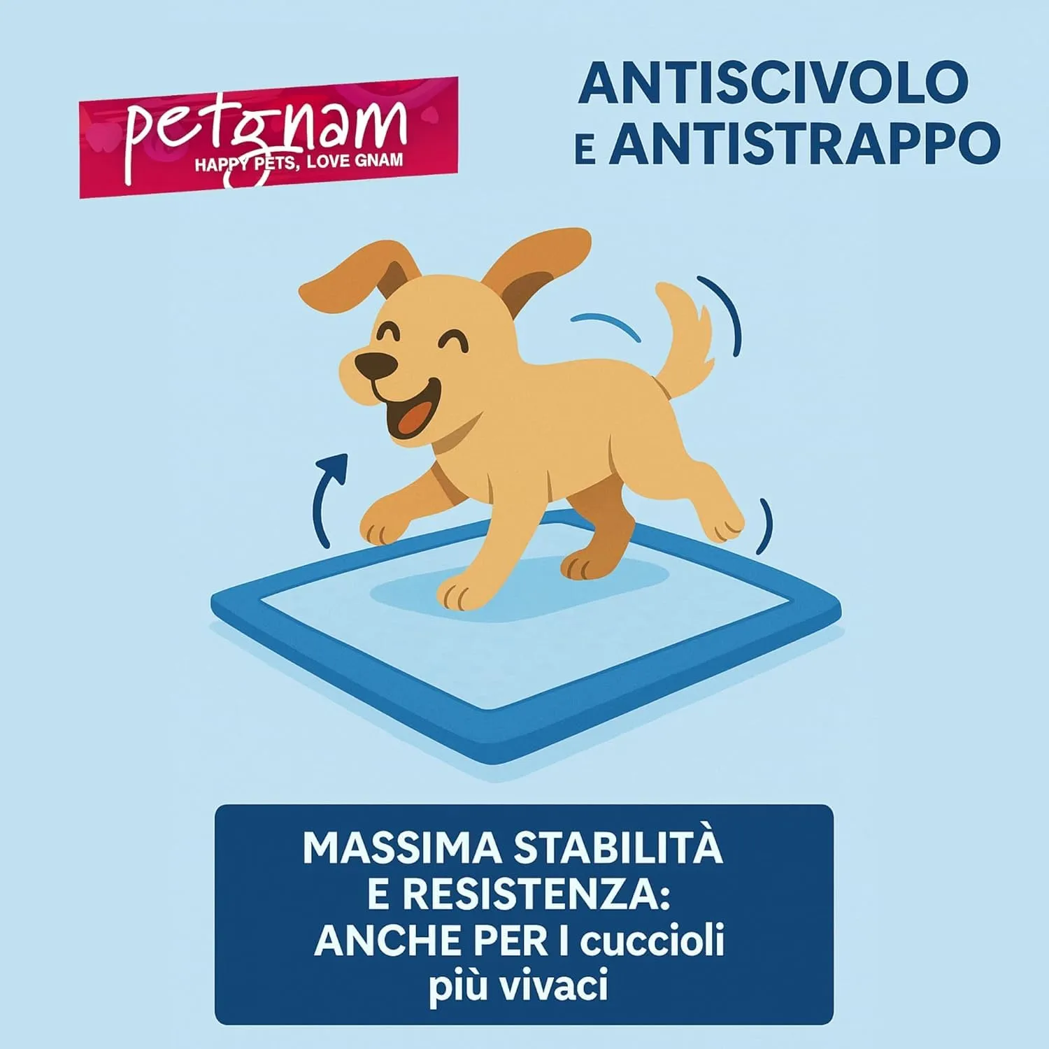 Tappetini Igienici per Cani 60x60 e 60x90 - Traversine Cane Super Assorbenti con Bordi Adesivi - Traverse Antiscivolo per Cani e Gatti (200, 60x60) - immagine 4