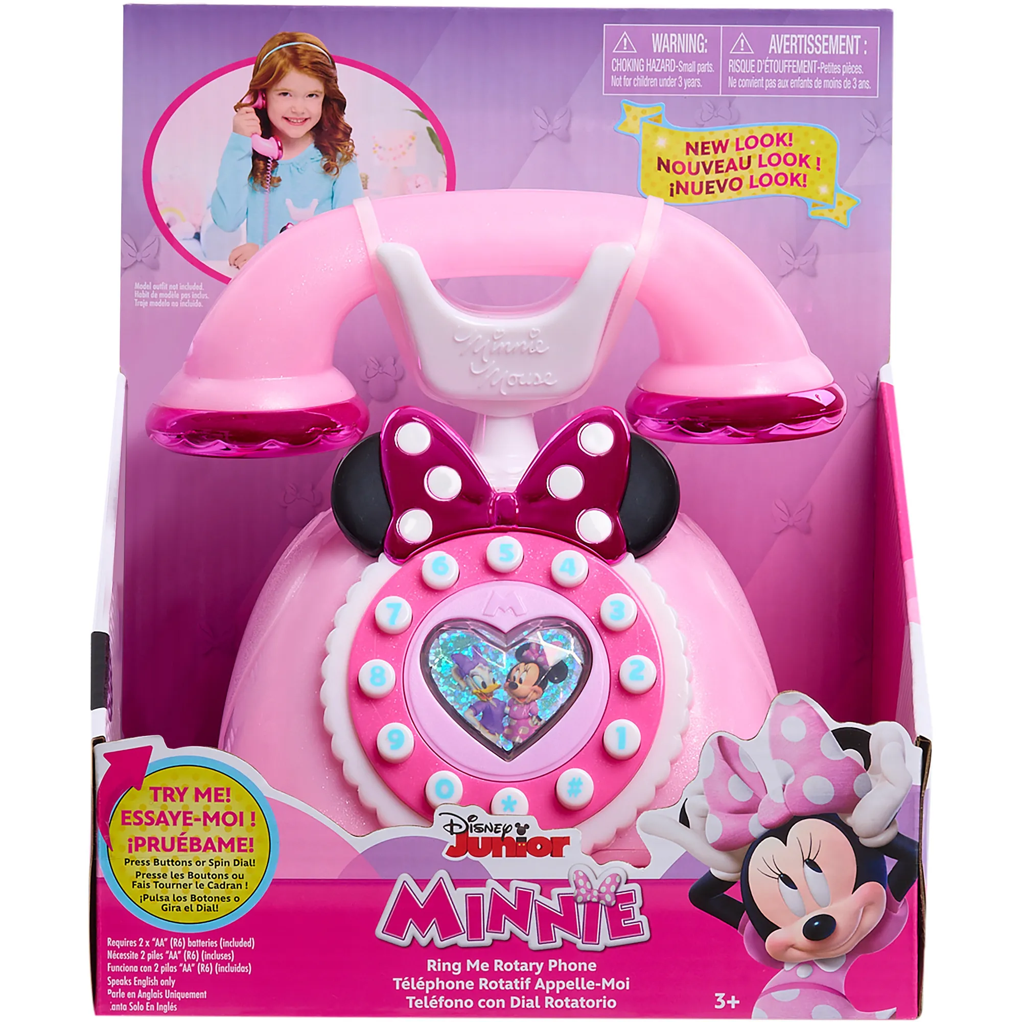 Disney Junior Minnie Mouse Telefono con effetti luminosi e sonori, Gioco di ruolo - immagine 1