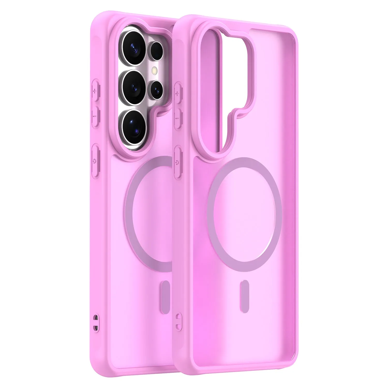 Custodia MagSafe per Samsung Galaxy S26 Ultra S948, Techsuit, HaloFrost II, Rosa - immagine 1