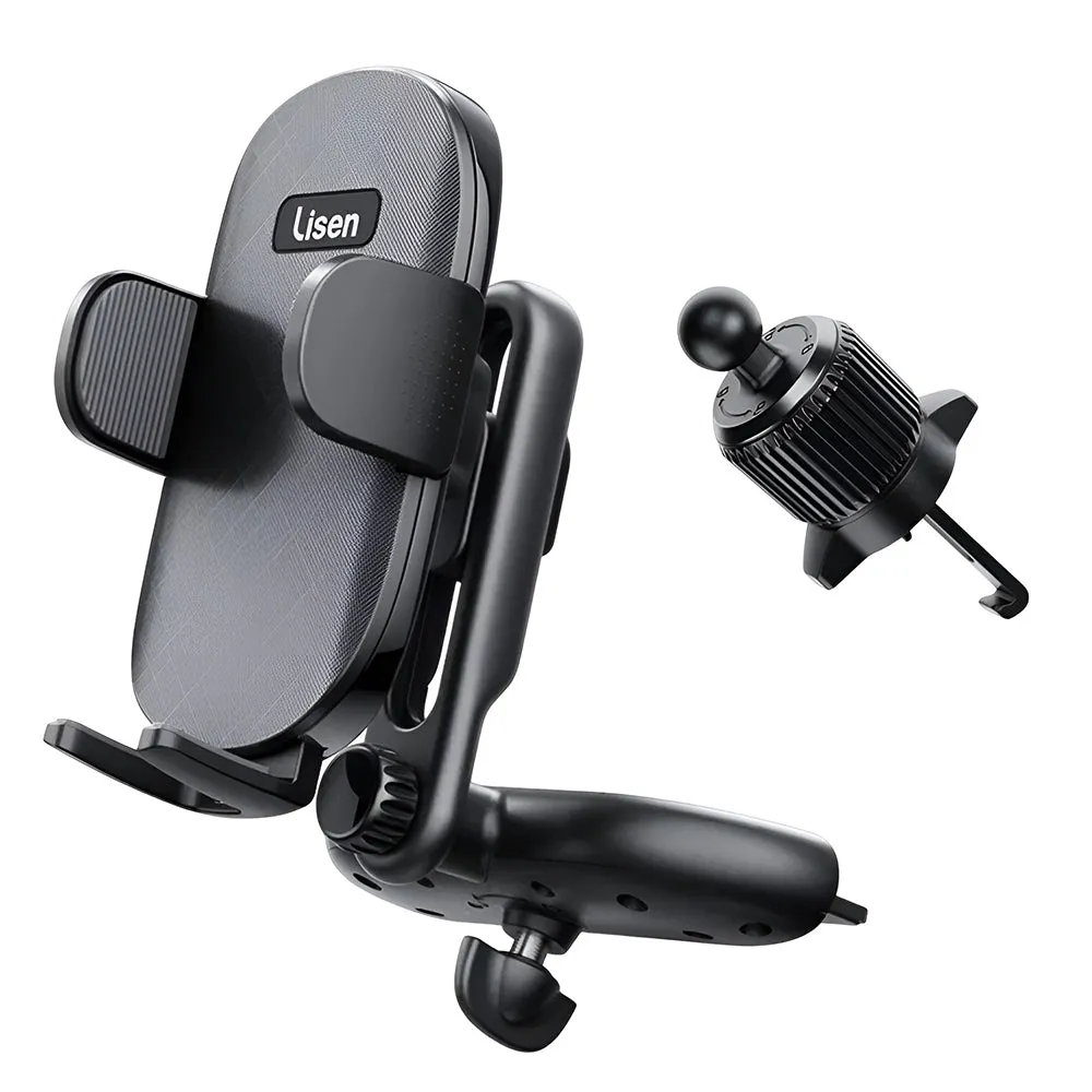 Supporto Auto Lisen 2in1, 4.7inch - 7.2inch, Nero YL0222040016 - immagine 1