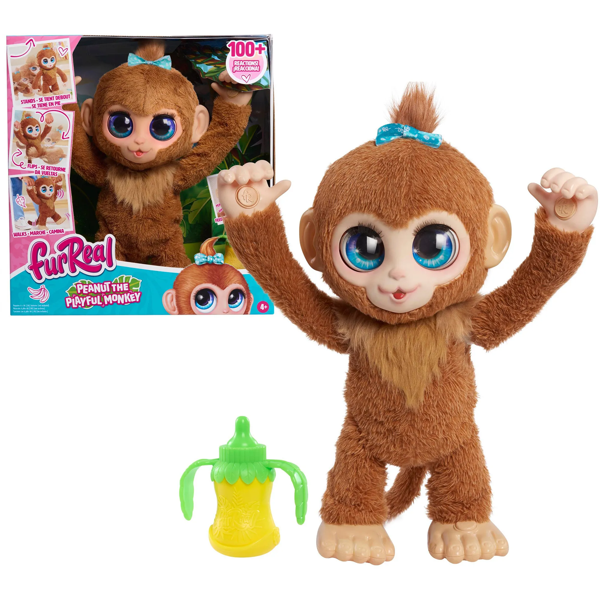 Peanut the playfull Monkey, Peluche animali - immagine 1