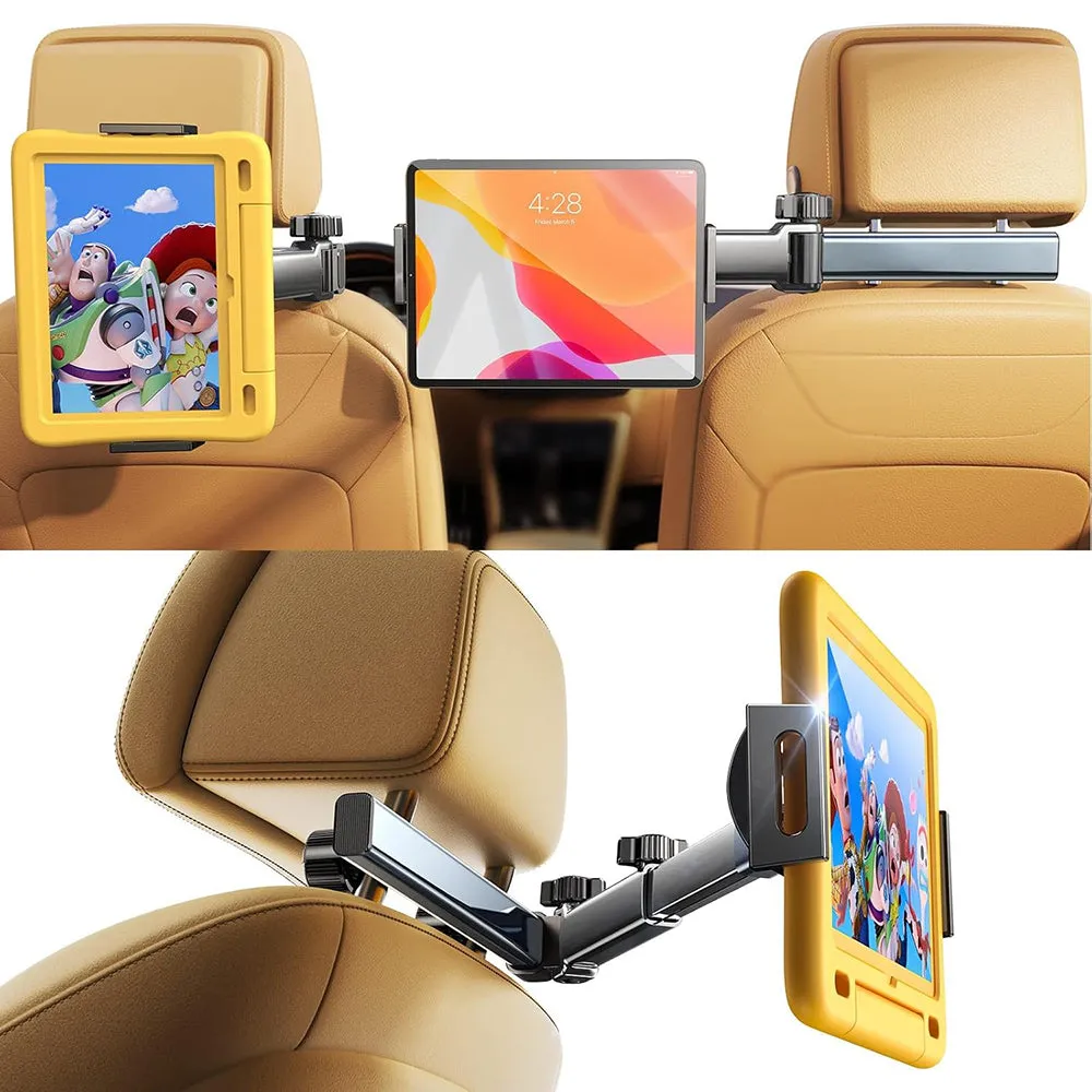 Supporto Auto Poggiatesta Lisen per Telefono / Tablet, 4.7inch - 12.9inch, Nero YL0423090004 - immagine 1