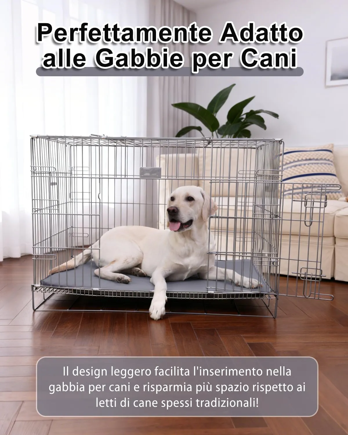 Cuccia Cane Interno Taglia Grande Impermeabile,119x73cm,Pelle Artificiale - immagine 7