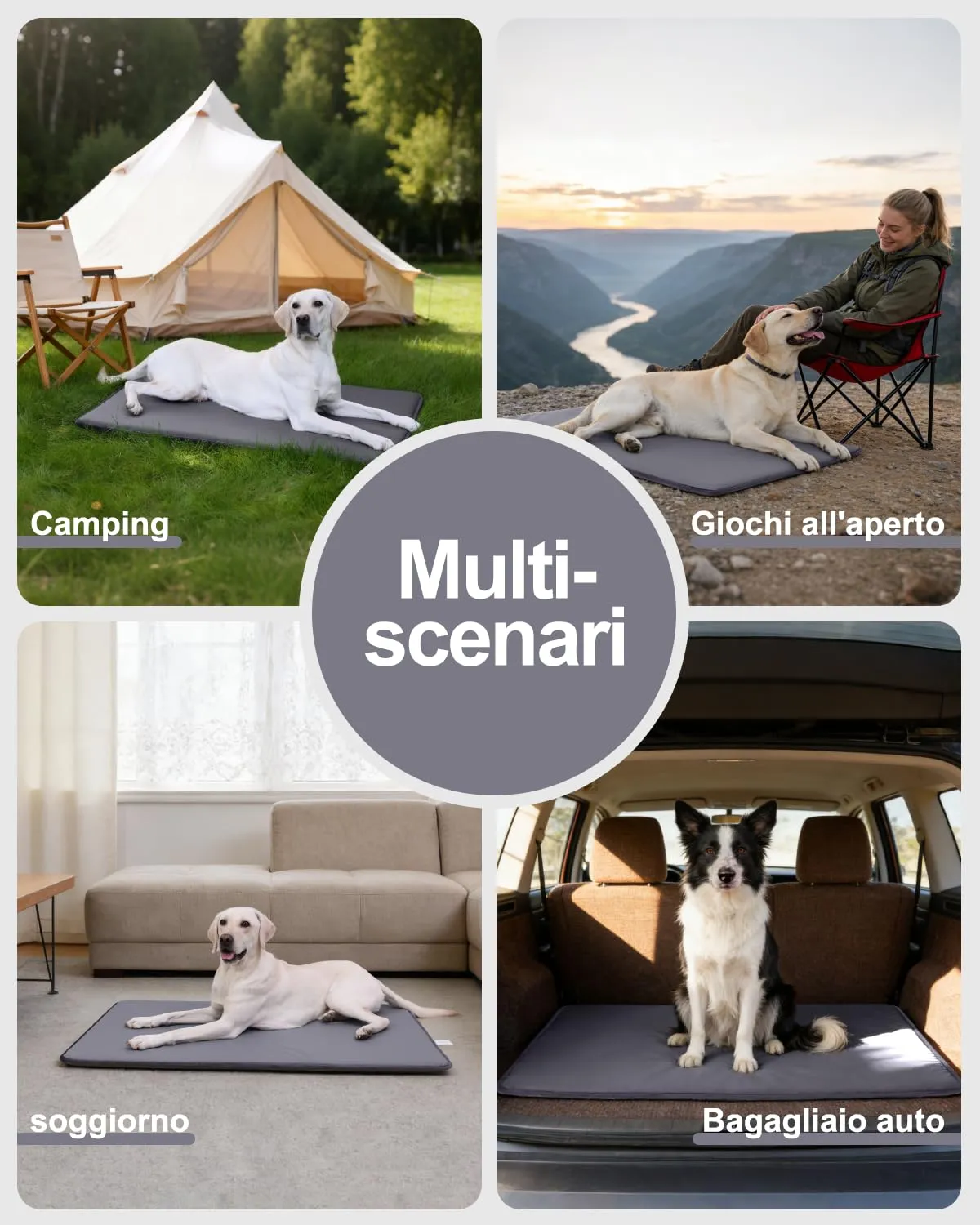 Cuccia Cane Interno Taglia Grande Impermeabile,119x73cm,Pelle Artificiale - immagine 8