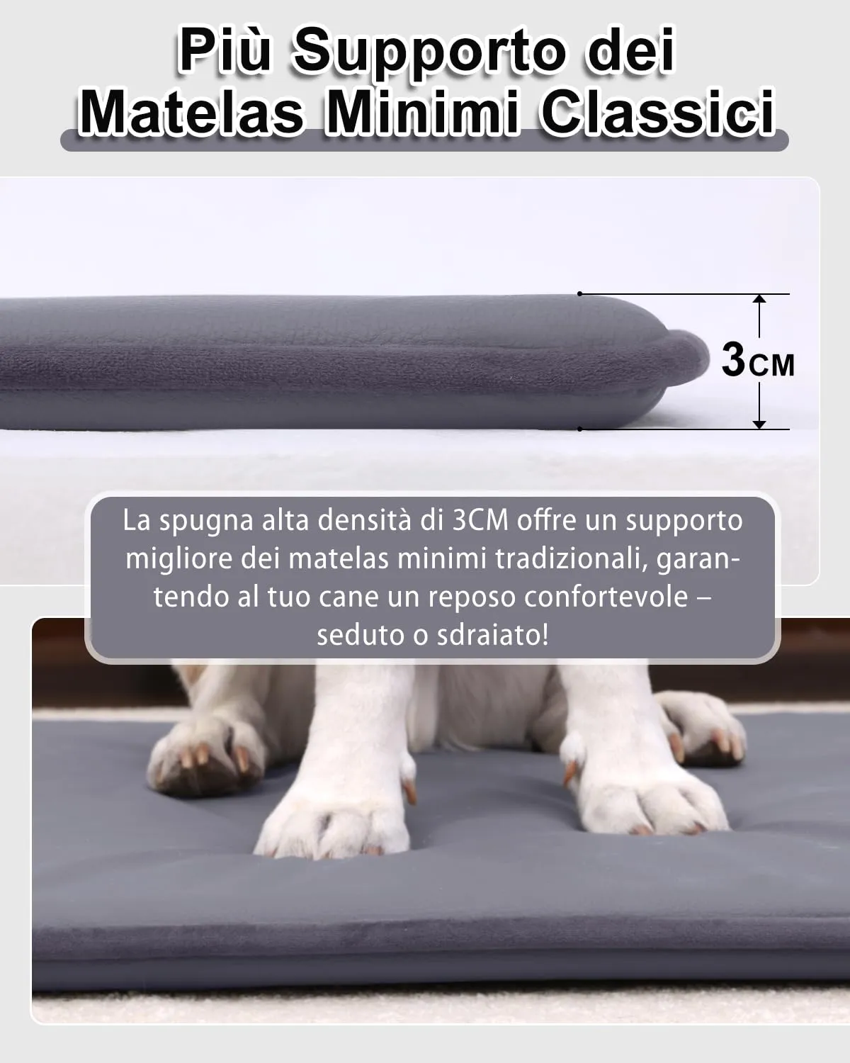Cuccia Cane Esterno Impermeabile,75x48cm,Pelle Artificiale Letto per Cani - immagine 4