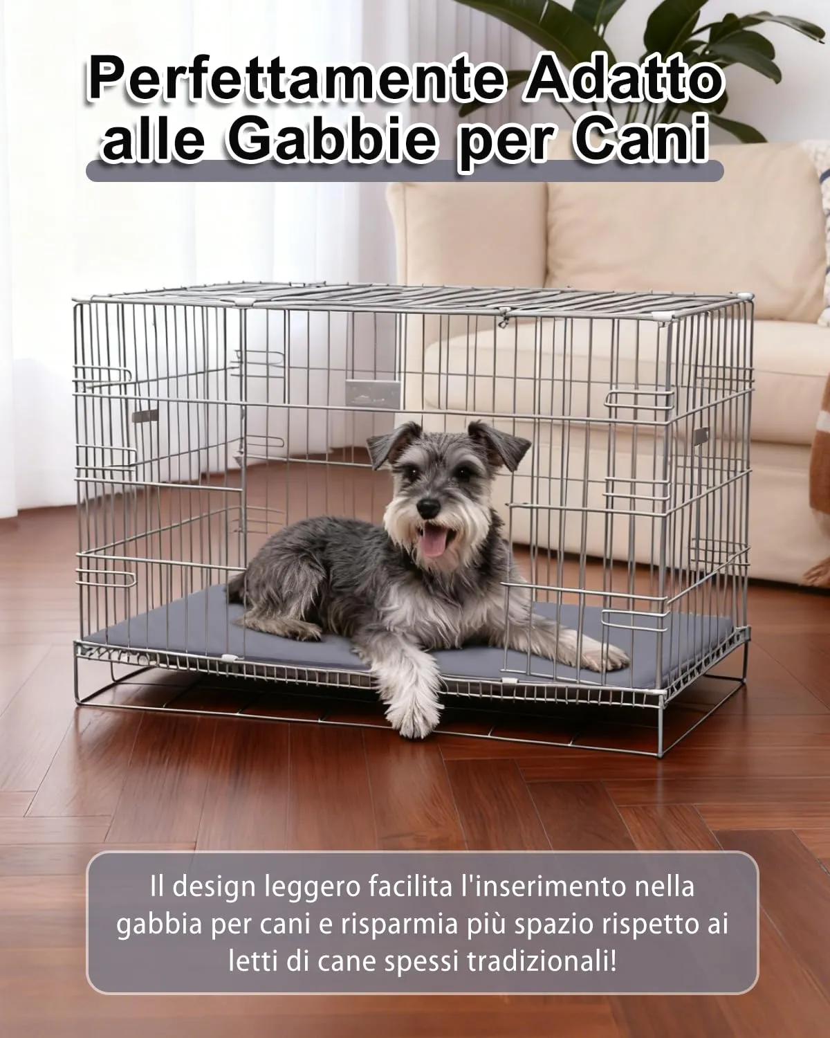 Cuccia Cane Esterno Impermeabile,75x48cm,Pelle Artificiale Letto per Cani - immagine 7