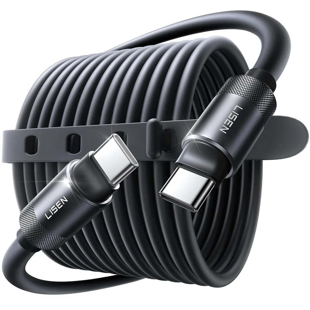 Cavo Dati e Ricarica USB-C - USB-C Lisen L115, 100W, 3m, Nero YL0125040001 - immagine 1