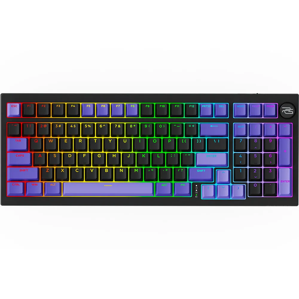 Tastiera Gaming Wireless Proove Slicker Pro, RGB, BT / Wi-Fi / Cablata, 1.8m, Nera WKSLPEN22416 - immagine 1