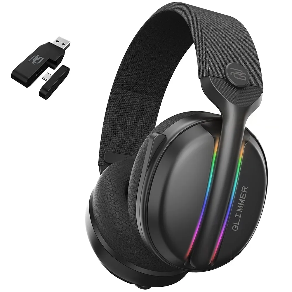 Cuffie Gaming Wireless Proove Glimmer, RGB, BT / Wi-FI / Cablate, Nere WHGL00022001 - immagine 1
